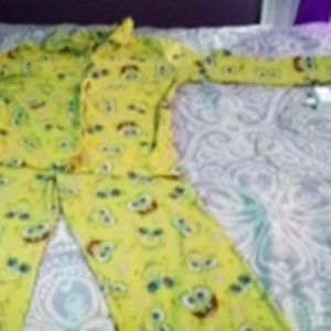 A sponge bob pajama set
